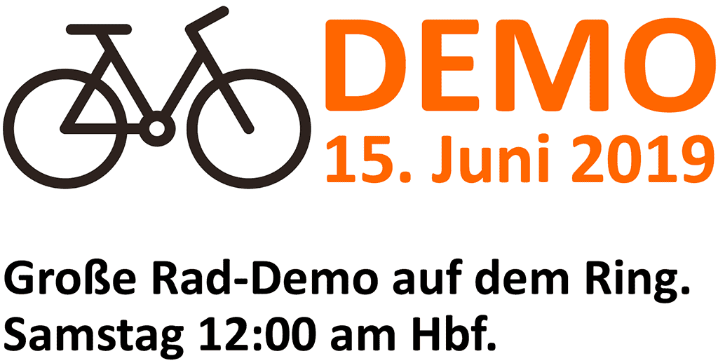 Demonstration am 15. Juni auf Ring und Radialen