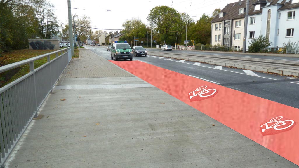 Radweg auf Wittener Straße: Bezirksvertretung Ost setzt sich durch