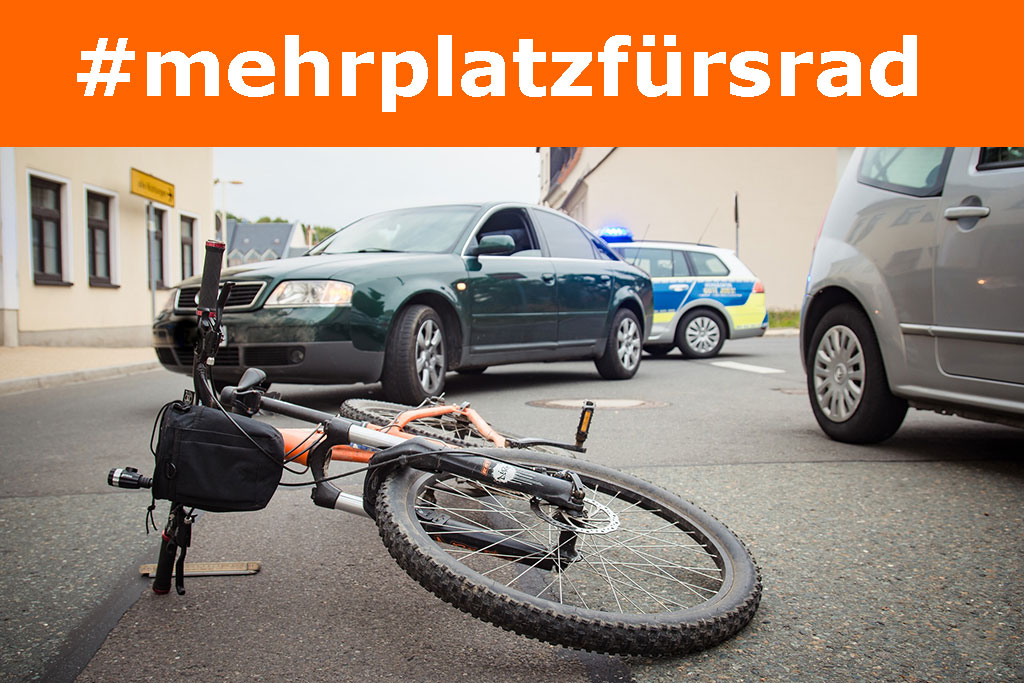 Deutlich weniger PKW-Verkehr, aber weiterhin hohe Gefährdung von Radfahrenden