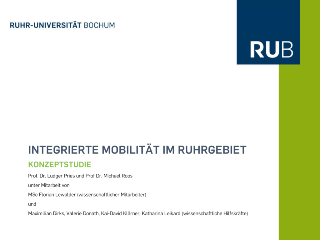 Radwende Bochum in RUB-Studie zur Mobilität