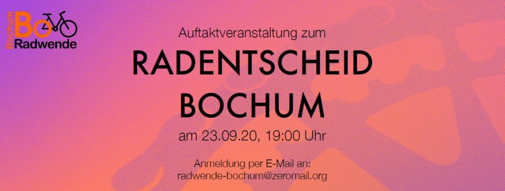 1.Treffen für den Radentscheid Bochum am 23.9.