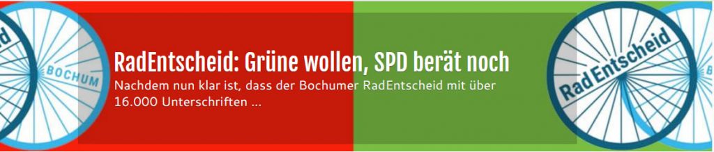 RadEntscheid: Grüne wollen, SPD berät noch