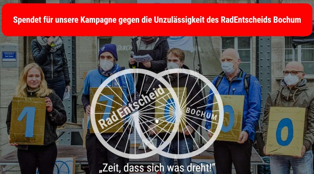 Wahlen Ja, Bürger­beteili­gung Nein – Radentscheid reicht Klage ein