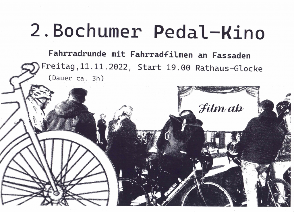 Urbanradeling lädt zum 2. Pedalkino am 11.11 ab 19 Uhr ein