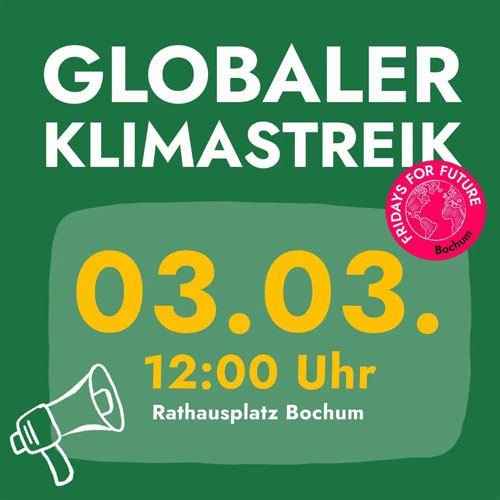 Globaler Klimastreik am 3.3